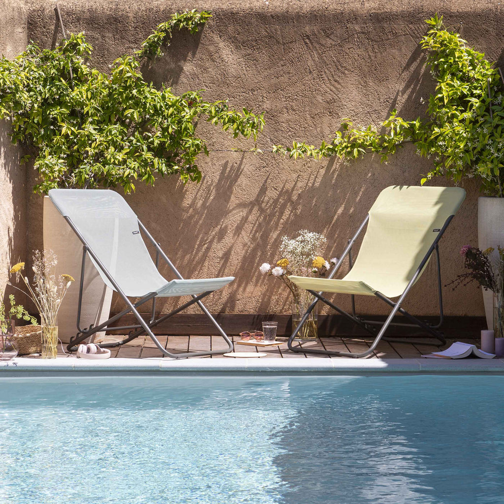 SET OF 2 DECKCHAIRS