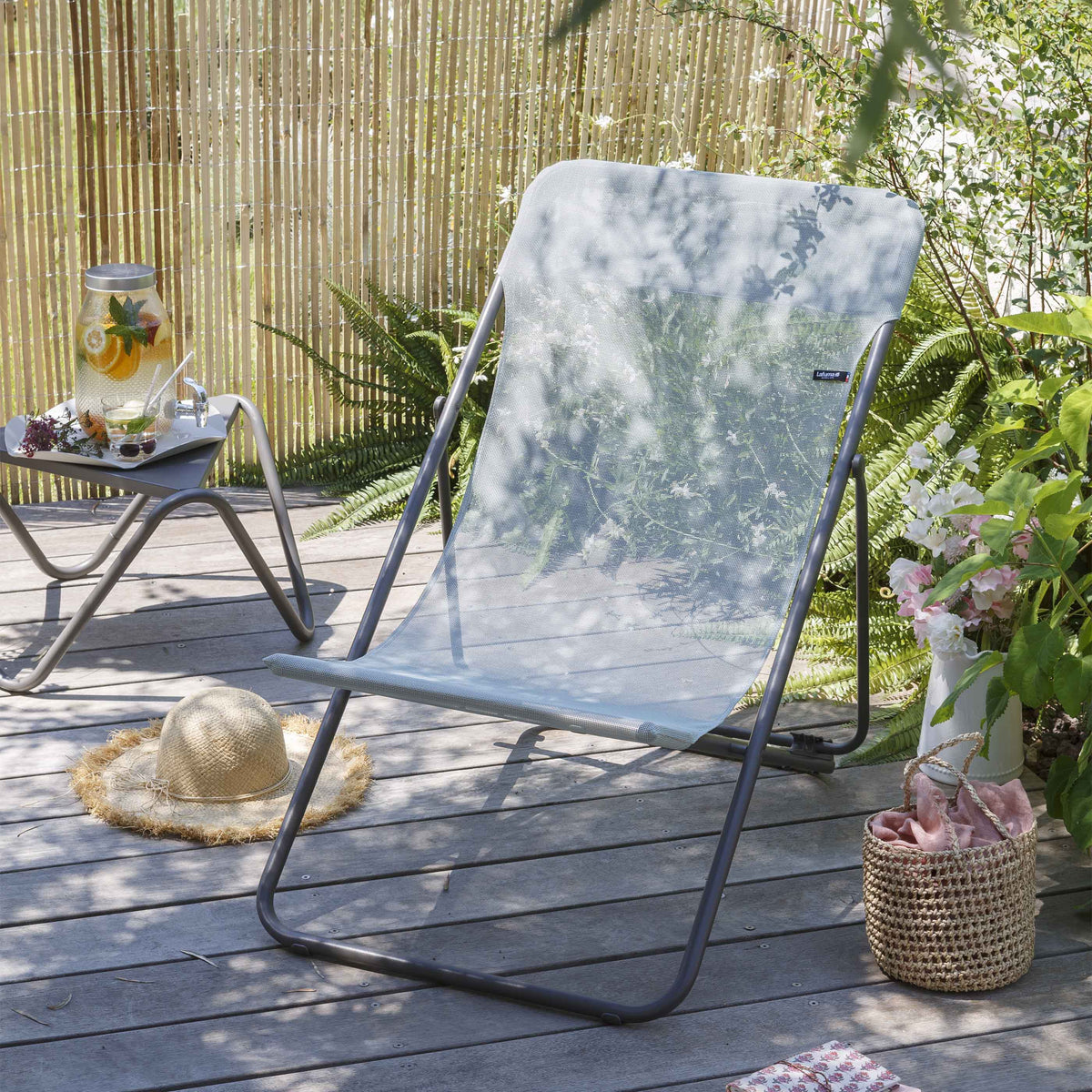 SET OF 2 DECKCHAIRS