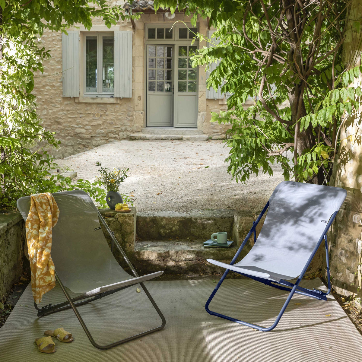 SET OF 2 DECKCHAIRS