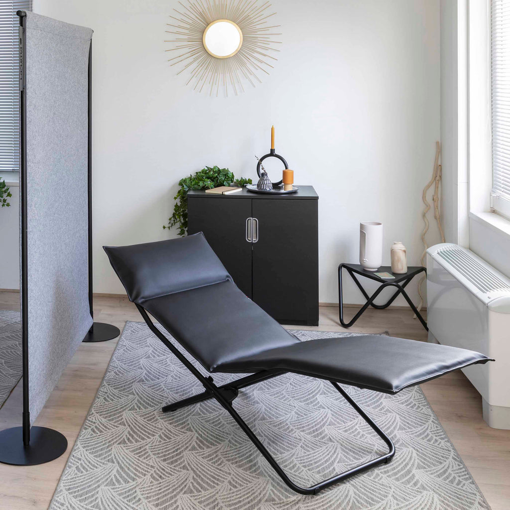 PADDED INDOOR FOLDING LOUNGER