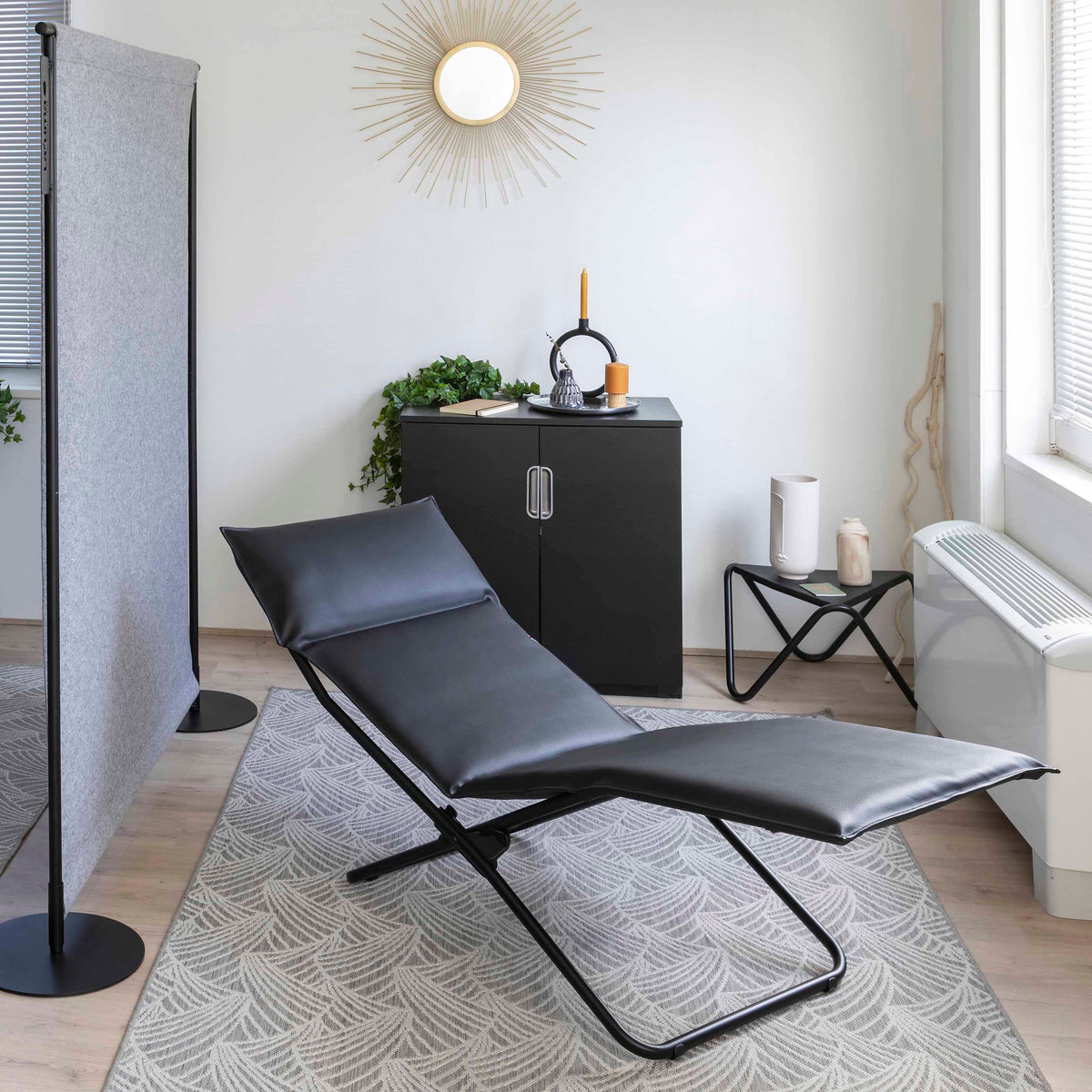 PADDED INDOOR FOLDING LOUNGER